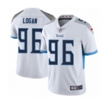 Men's Nike Tennessee Titans #96 Bennie Logan White Vapor Untouchable Limited Player NFL Jersey