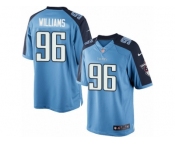 Men's Nike Tennessee Titans #96 Sylvester Williams Limited Light Blue Team Color NFL Jersey