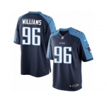 Men's Nike Tennessee Titans #96 Sylvester Williams Limited Navy Blue Alternate NFL Jersey