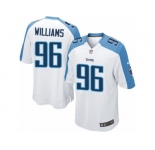 Men's Nike Tennessee Titans #96 Sylvester Williams Limited White NFL Jersey