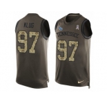 Men's Nike Tennessee Titans #97 Karl Klug Limited Green Salute to Service Tank Top NFL Jersey