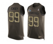 Men's Nike Tennessee Titans #99 Jurrell Casey Limited Green Salute to Service Tank Top NFL Jersey