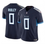 Men's Tennessee Titans #0 Calvin Ridley Navy 2023 F.U.S.E. Vapor Limited Football Stitched Jersey