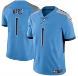 Men's Tennessee Titans #1 Cameron Ward Blue 2025 Draft Vapor Untouchable Football Stitched Jersey
