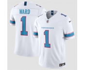 Men's Tennessee Titans #1 Cameron Ward White 2026 F.U.S.E. Vapor Limited Stitched Football Jersey