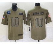 Men's Tennessee Titans #10 DeAndre Hopkins NEW Olive 2019 Salute To Service Stitched Nike Limited Jersey
