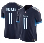 Men's Tennessee Titans #11 Mason Rudolph Navy 2024 F.U.S.E. Vapor Limited Football Stitched Jersey