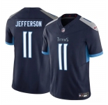 Men's Tennessee Titans #11 Van Jefferson Navy 2025 F.U.S.E. Vapor Limited Football Stitched Jersey
