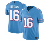Men's Tennessee Titans #16 Treylon Burks Light Blue 2026 F.U.S.E. Vapor Limited Stitched Football Jersey