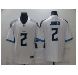 Men's Tennessee Titans #2 Julio Jones Nike White Draft First Round Pick Limited Jersey