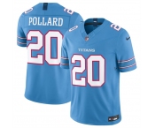 Men's Tennessee Titans #20 Tony Pollard Light Blue 2026 F.U.S.E. Vapor Limited Stitched Football Jersey
