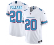 Men's Tennessee Titans #20 Tony Pollard White 2026 F.U.S.E. Vapor Limited Stitched Football Jersey