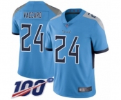 Men's Tennessee Titans #24 Kenny Vaccaro Light Blue Alternate Vapor Untouchable Limited Player 100th Season Football Jersey