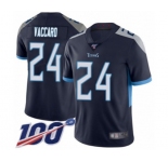 Men's Tennessee Titans #24 Kenny Vaccaro Navy Blue Team Color Vapor Untouchable Limited Player 100th Season Football Jersey
