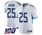 Men's Tennessee Titans #25 Adoree' Jackson White Vapor Untouchable Limited Player 100th Season Football Jersey
