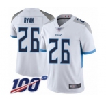 Men's Tennessee Titans #26 Logan Ryan White Vapor Untouchable Limited Player 100th Season Football Jersey