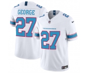 Men's Tennessee Titans #27 Eddie George White 2026 F.U.S.E. Vapor Limited Stitched Football Jersey
