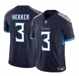 Men's Tennessee Titans #3 Johnny Hekker Navy 2025 F.U.S.E. Vapor Limited Football Stitched Jersey