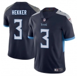 Men's Tennessee Titans #3 Johnny Hekker Navy 2025 Vapor Untouchable Football Stitched Jersey