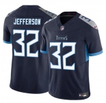 Men's Tennessee Titans #32 Jermar Jefferson Navy 2025 F.U.S.E. Vapor Limited Football Stitched Jersey