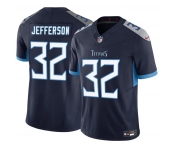 Men's Tennessee Titans #32 Jermar Jefferson Navy 2025 F.U.S.E. Vapor Limited Football Stitched Jersey