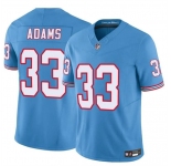 Men's Tennessee Titans #33 Jamel Adams Blue 2024 F.U.S.E. Throwback Vapor Limited Football Stitched Jersey