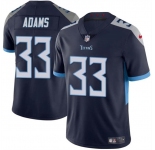 Men's Tennessee Titans #33 Jamel Adams Navy Vapor Limited Football Stitched Jersey
