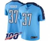 Men's Tennessee Titans #37 Amani Hooker Limited Light Blue Rush Vapor Untouchable 100th Season Football Jerse