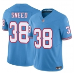Men's Tennessee Titans #38 L'Jarius Sneed Blue 2024 F.U.S.E. Throwback Vapor Limited Football Stitched Jersey