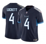 Men's Tennessee Titans #4 Tyler Lockett Navy 2025 F.U.S.E. Vapor Limited Football Stitched Jersey