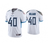 Men's Tennessee Titans #40 Dontrell Hilliard White Vapor Untouchable Stitched Jersey