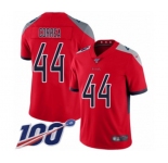 Men's Tennessee Titans #44 Kamalei Correa Limited Red Inverted Legend 100th Season Football Jersey