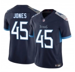 Men's Tennessee Titans #45 Dre'Mont Jones Navy 2025 F.U.S.E. Vapor Limited Football Stitched Jersey