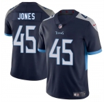 Men's Tennessee Titans #45 Dre'Mont Jones Navy 2025 Vapor Limited Football Stitched Jersey
