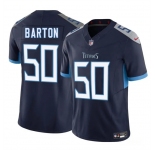 Men's Tennessee Titans #50 Cody Barton Navy 2025 F.U.S.E. Vapor Limited Football Stitched Jersey