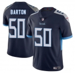 Men's Tennessee Titans #50 Cody Barton Navy 2025 Vapor Limited Football Stitched Jersey