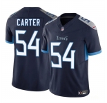 Men's Tennessee Titans #54 Lorenzo Carter Navy 2025 F.U.S.E. Vapor Limited Football Stitched Jersey