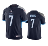 Men's Tennessee Titans #7 Malik Willis Navy Vapor Untouchable Stitched Jersey