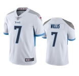 Men's Tennessee Titans #7 Malik Willis White Vapor Untouchable Stitched Jersey
