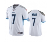 Men's Tennessee Titans #7 Malik Willis White Vapor Untouchable Stitched Jersey