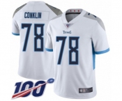 Men's Tennessee Titans #78 Jack Conklin White Vapor Untouchable Limited Player 100th Season Football Jersey