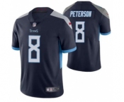 Men's Tennessee Titans #8 Adrian Peterson Navy Vapor Untouchable Stitched Football Jersey