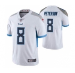 Men's Tennessee Titans #8 Adrian Peterson White Vapor Untouchable Stitched Football Jersey