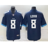 Men's Tennessee Titans #8 Will Levis Navy Vapor Untouchable Stitched Jersey