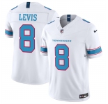 Men's Tennessee Titans #8 Will Levis White 2026 F.U.S.E. Vapor Limited Stitched Football Jersey