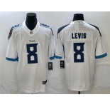 Men's Tennessee Titans #8 Will Levis White Vapor Untouchable Stitched Jersey