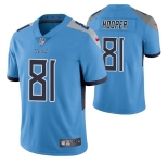 Men's Tennessee Titans #81 Austin Hooper Blue Vapor Untouchable Stitched Jersey