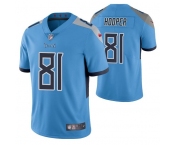 Men's Tennessee Titans #81 Austin Hooper Blue Vapor Untouchable Stitched Jersey