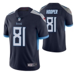 Men's Tennessee Titans #81 Austin Hooper Navy Vapor Untouchable Stitched Jersey