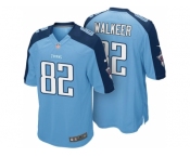 Men's Tennessee Titans #82 Delanie Walkeer Blue Color Rush Limited Jersey